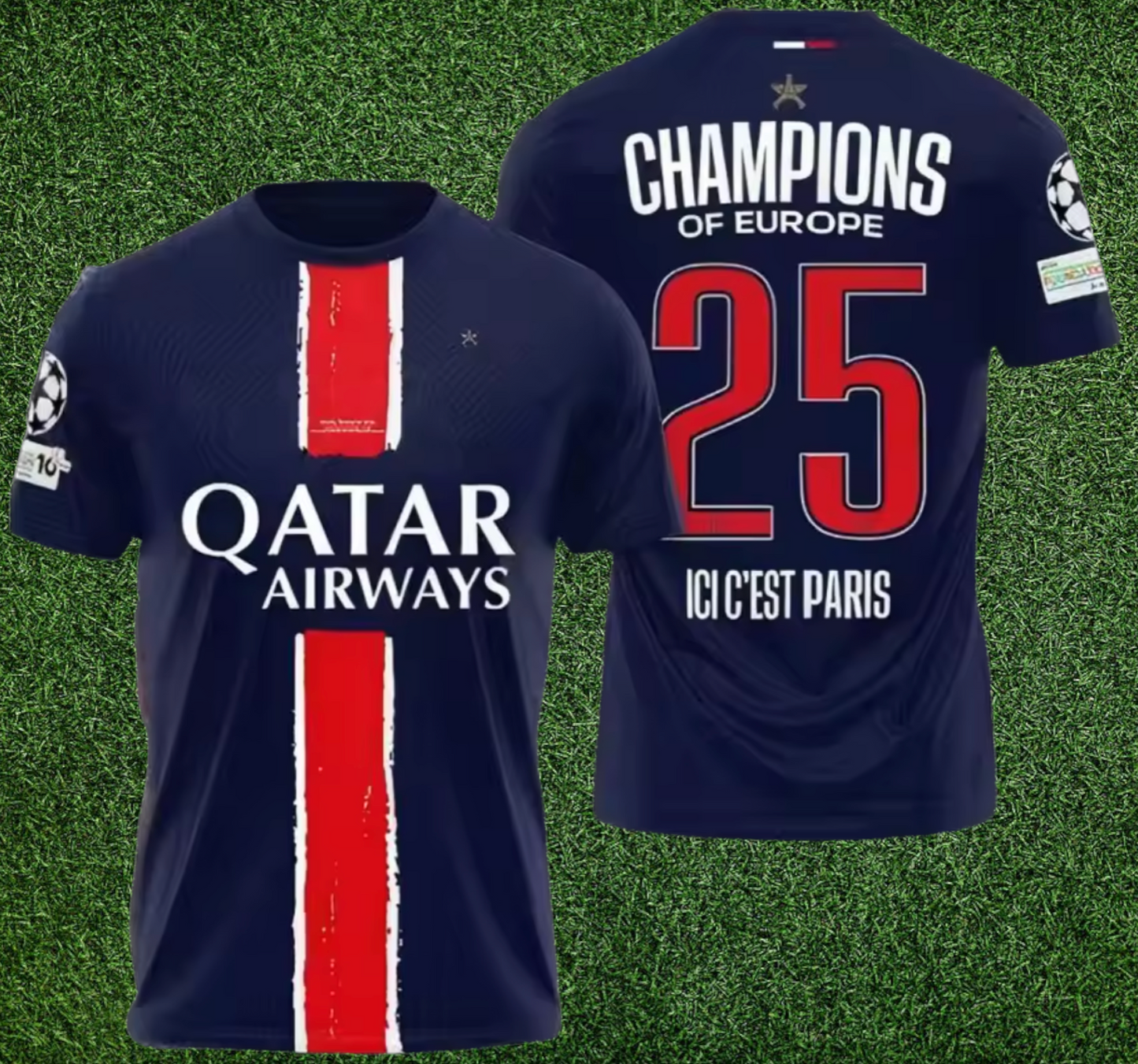 PSG Champions 2025 🔥 Maillot Homme Officiel - T-shirt Sport Été Fan Edition-Fan2Foot
