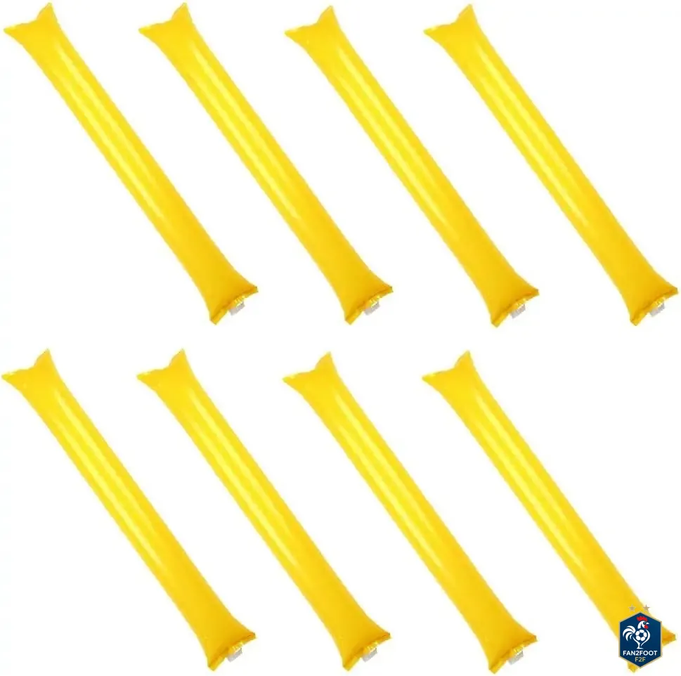 Lot de 24 Clappers / Bâtons Gonflables Bruyants foot-Fan2Foot