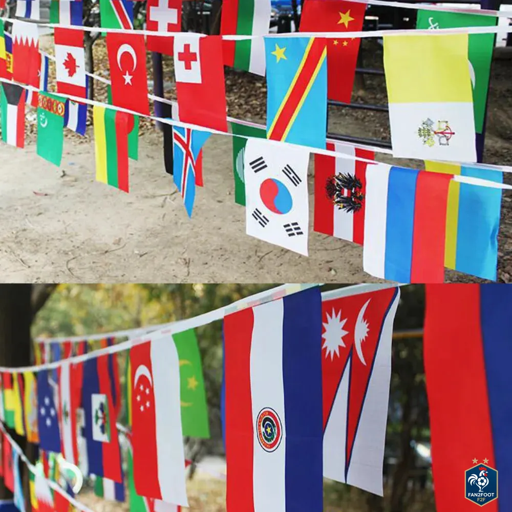 Guirlande de Drapeaux Nationaux foot-Fan2Foot