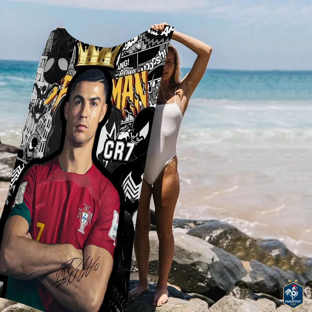 Serviette plage Cristiano Ronaldo CR7 foot-Fan2Foot