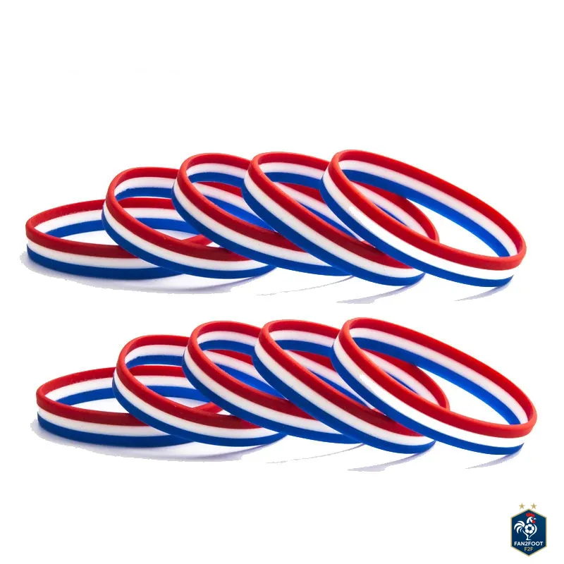 Bracelet en Silicone Drapeau foot-Fan2Foot