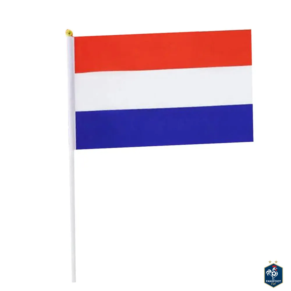 Lot de 10 Drapeaux à Main - Pays foot-Fan2Foot
