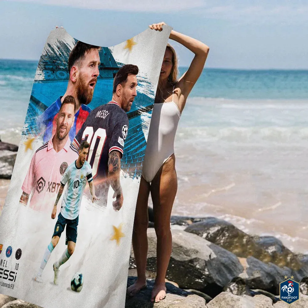 Serviette piscine Messi foot-Fan2Foot