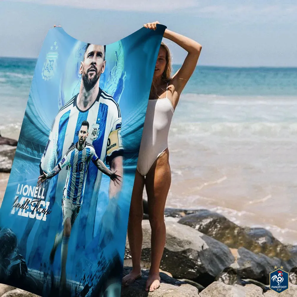 Serviette piscine Messi foot-Fan2Foot
