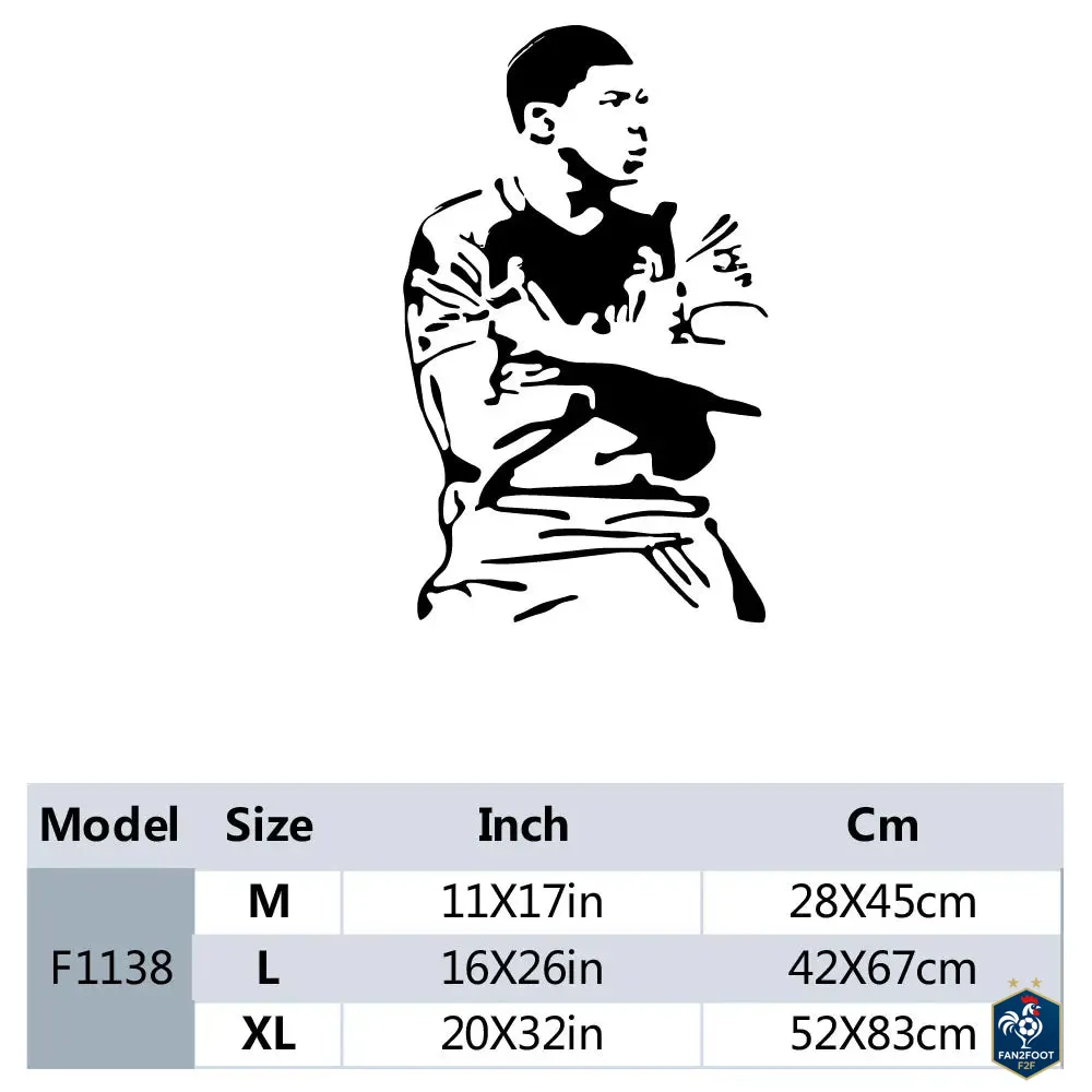 Sticker Mural Kylian Mbappé foot-Fan2Foot