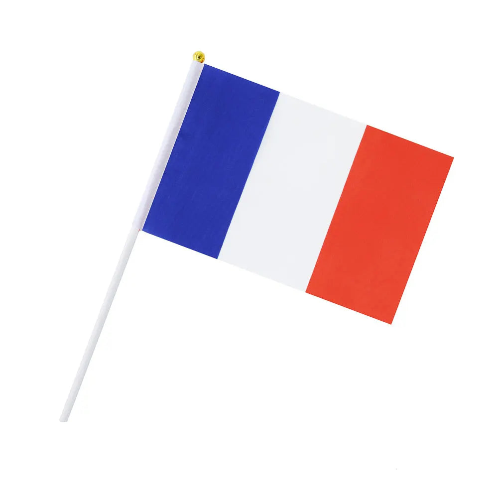 Lot de 10 Drapeaux à Main - Pays foot-Fan2Foot