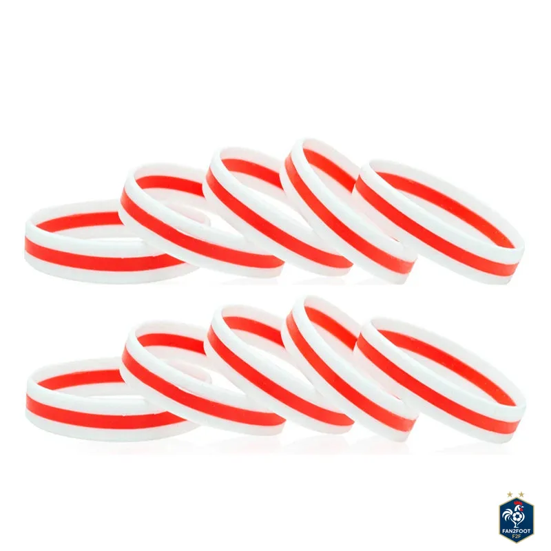 Bracelet en Silicone Drapeau foot-Fan2Foot