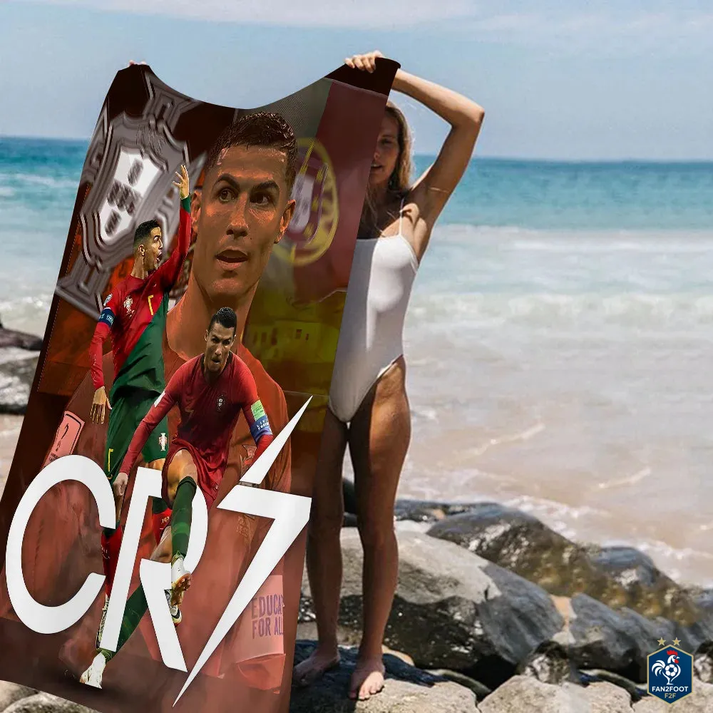 Serviette plage Cristiano Ronaldo CR7 foot-Fan2Foot