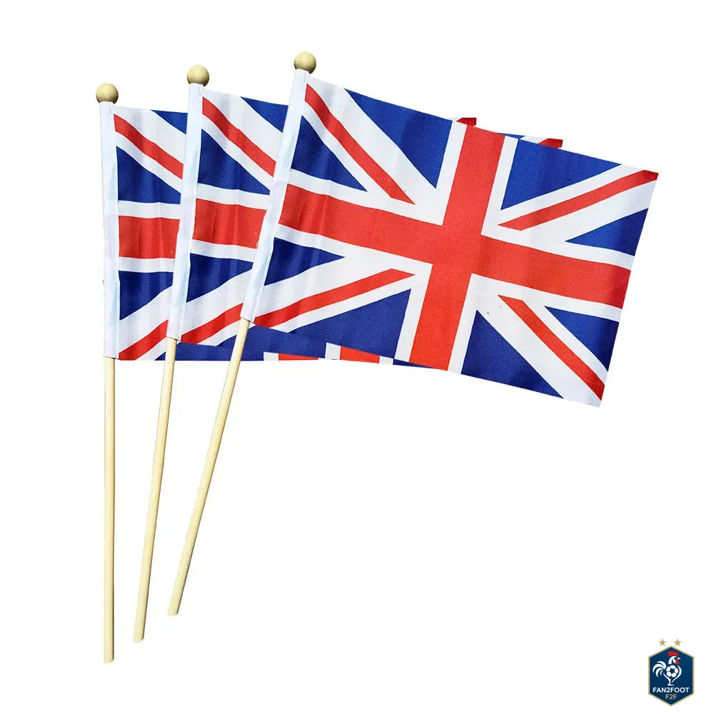 Lot de 10 Drapeaux à Main foot-Fan2Foot