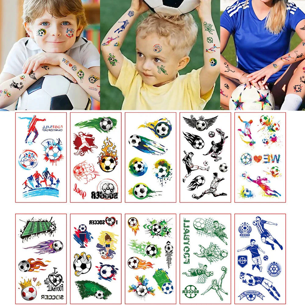 Lot de 10 Tatouages Temporaires foot-Fan2Foot