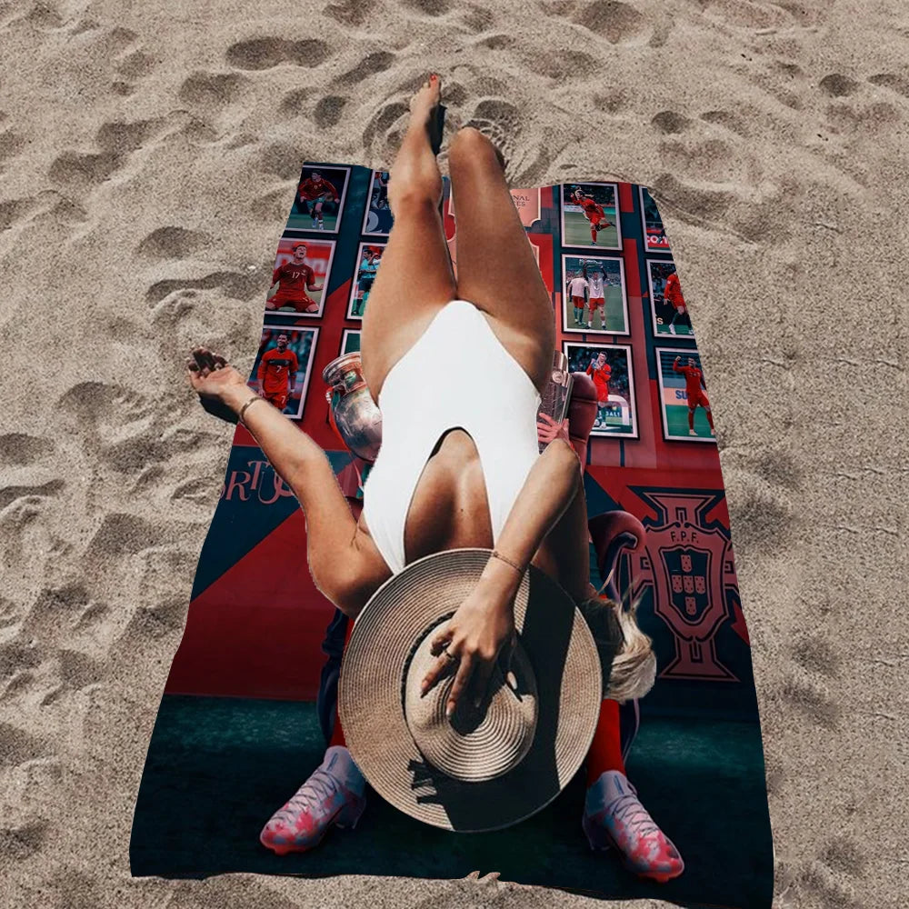 Serviette plage Cristiano Ronaldo CR7 foot-Fan2Foot