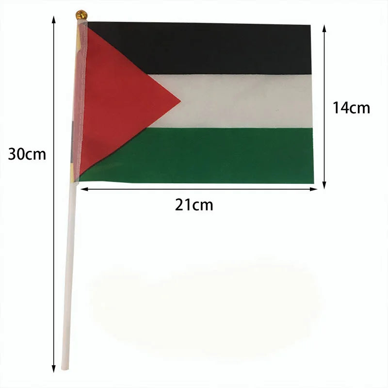 Lot 10 Drapeaux à Main Palestine foot-Fan2Foot
