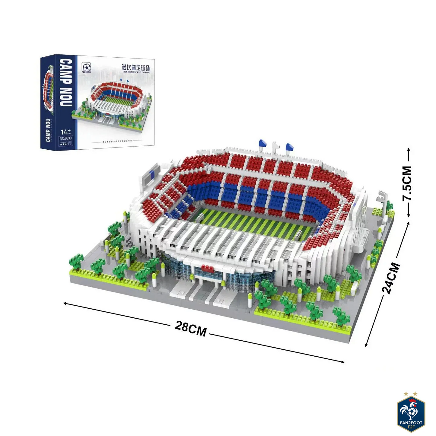 Stade de Football – Kit de Construction type LEGO foot-Fan2Foot