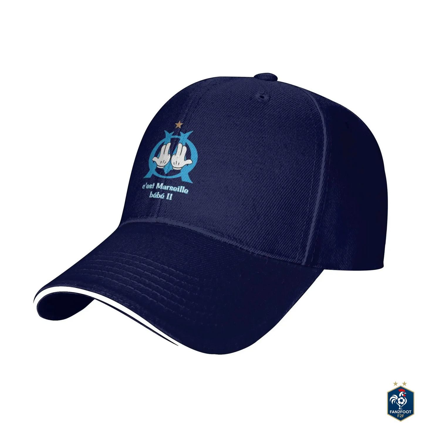 Casquette OM JUL "C'est Marseille bébé" foot-Fan2Foot