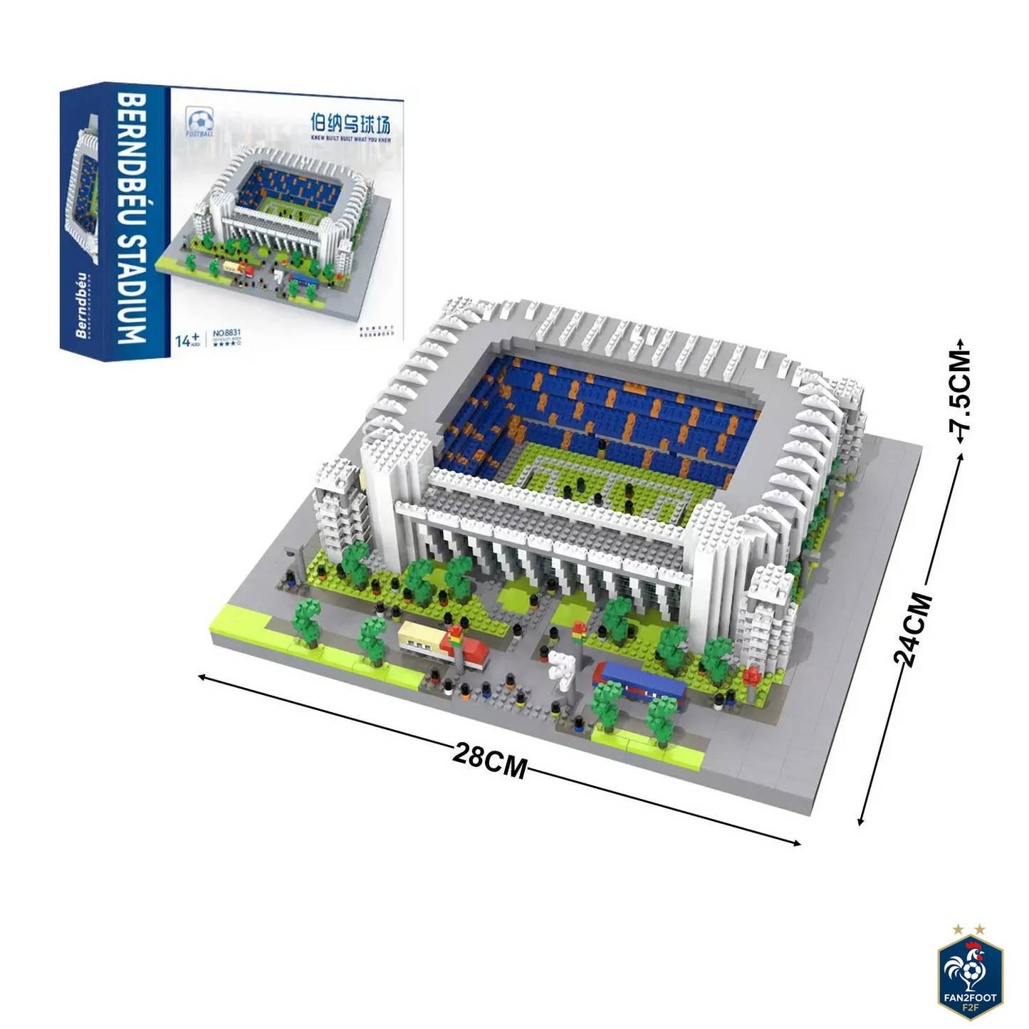 Stade de Football – Kit de Construction type LEGO foot-Fan2Foot