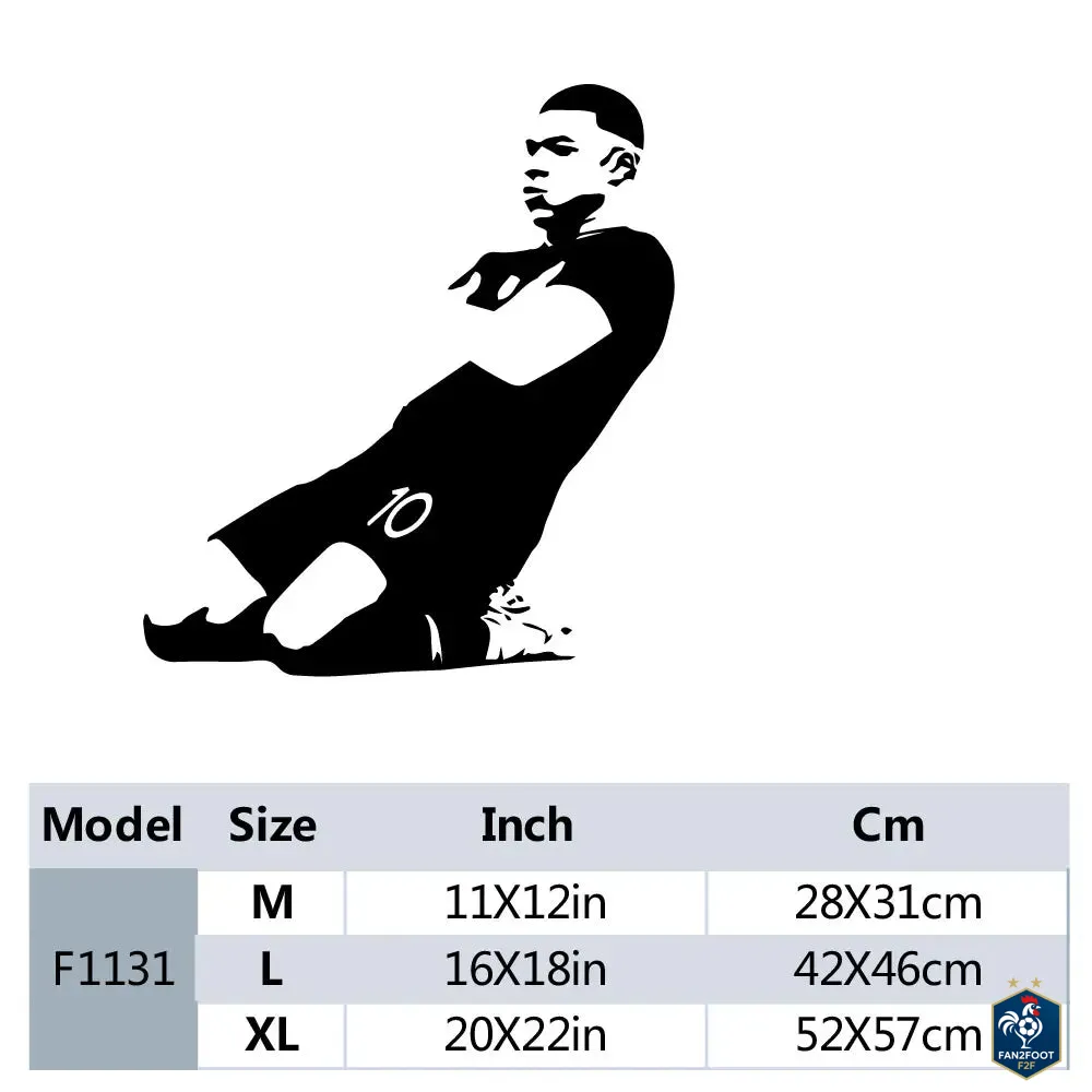 Sticker Mural Kylian Mbappé foot-Fan2Foot