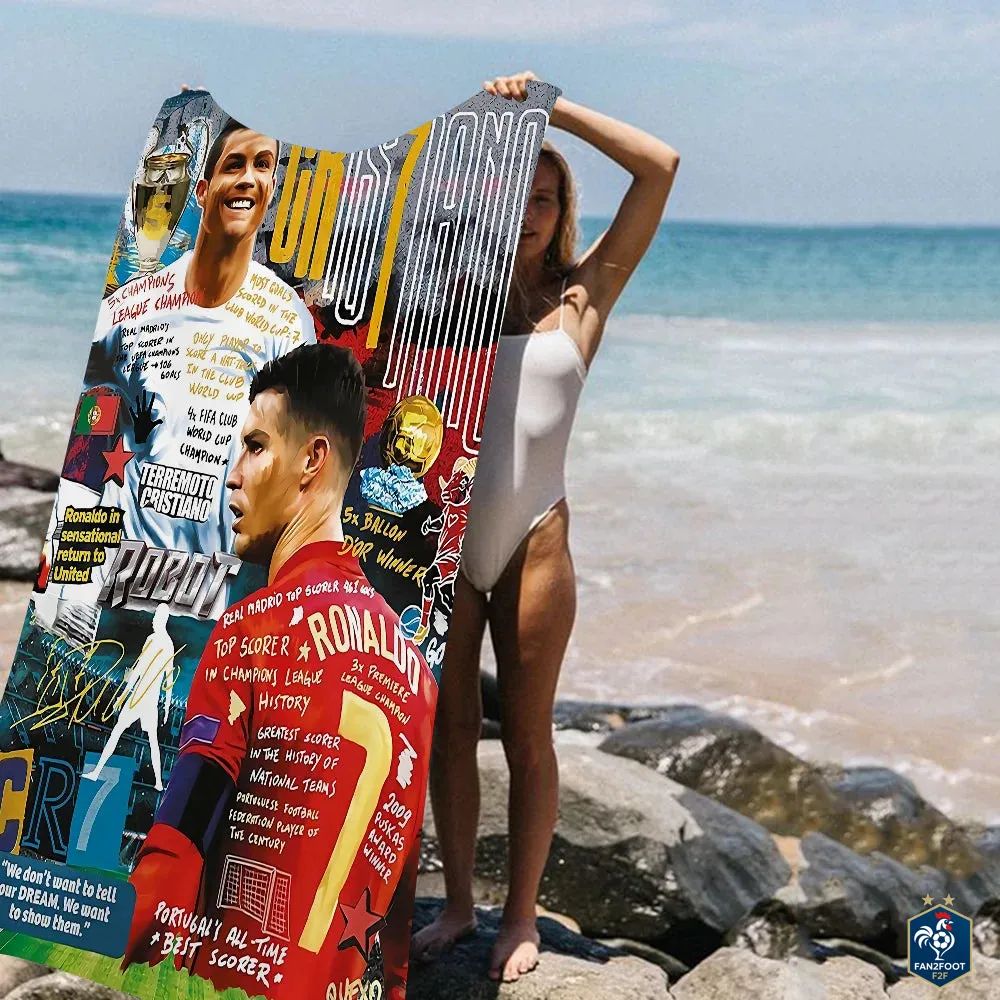 Serviette plage Cristiano Ronaldo CR7 foot-Fan2Foot