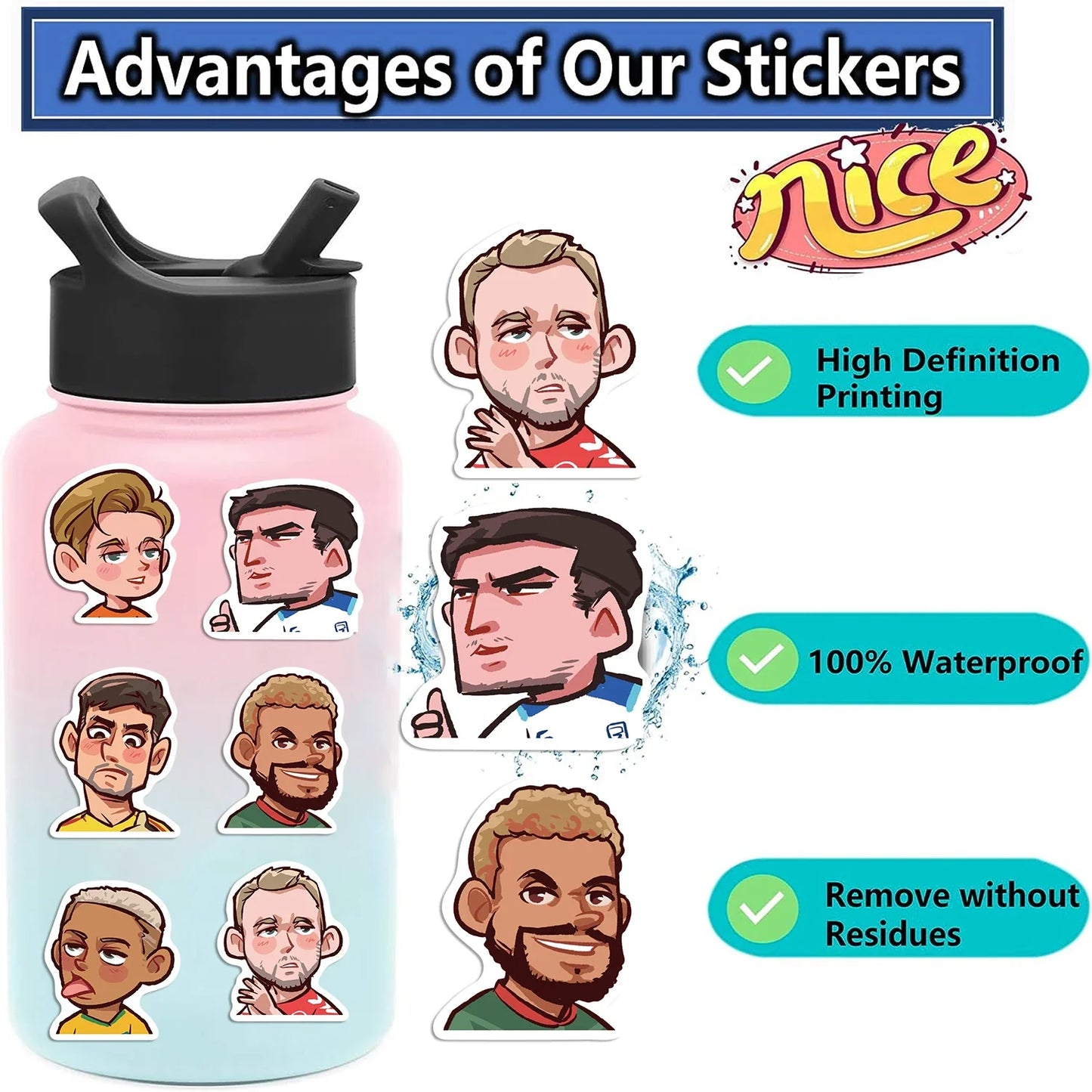 Stickers Étanches Repositionnables foot-Fan2Foot
