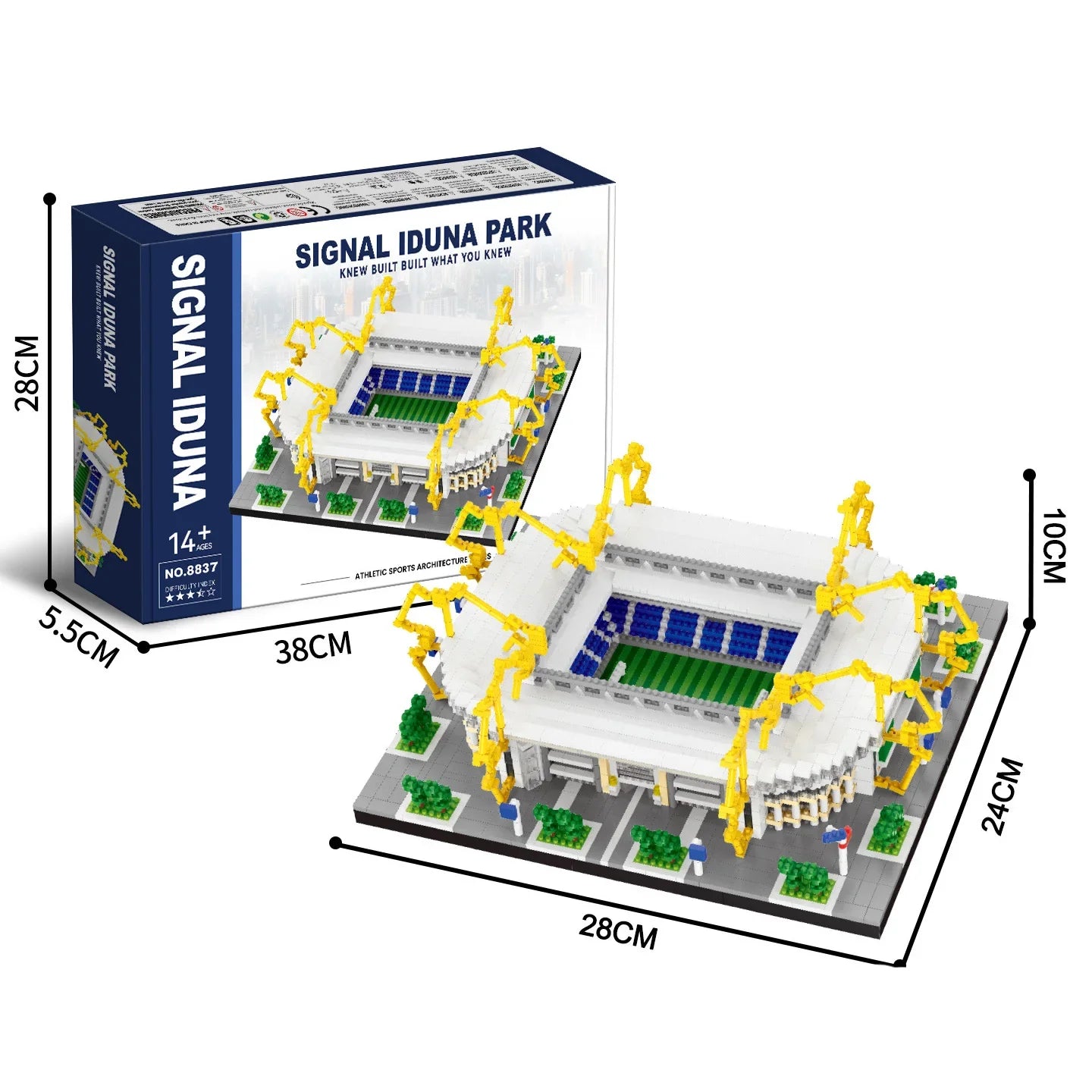 Stade de Football – Kit de Construction type LEGO foot-Fan2Foot