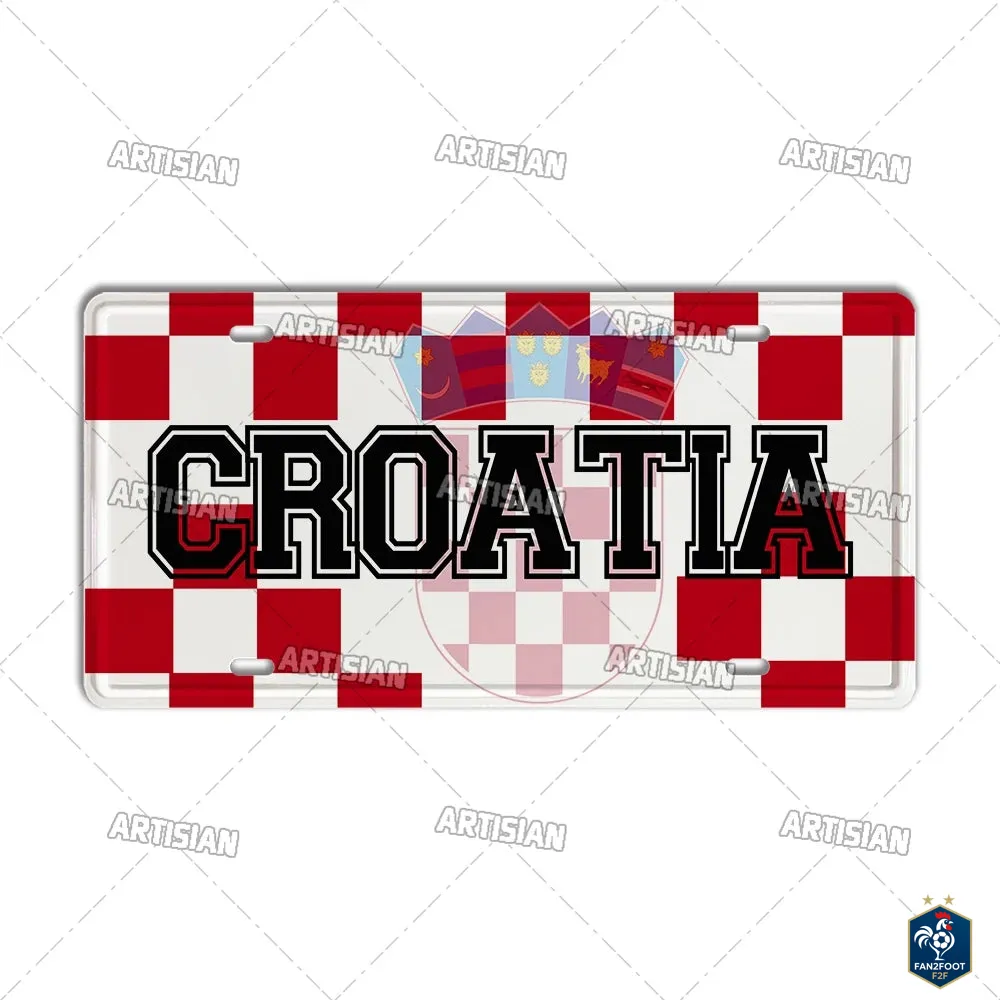 Plaque Métal Déco Murale Vintage foot-Fan2Foot