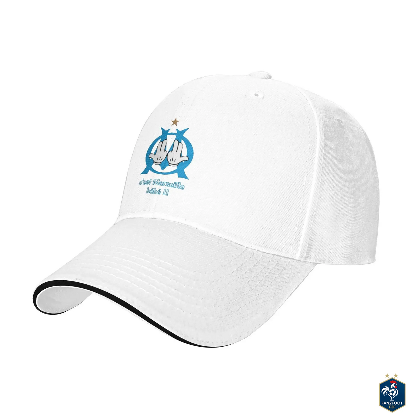 Casquette OM JUL "C'est Marseille bébé" foot-Fan2Foot