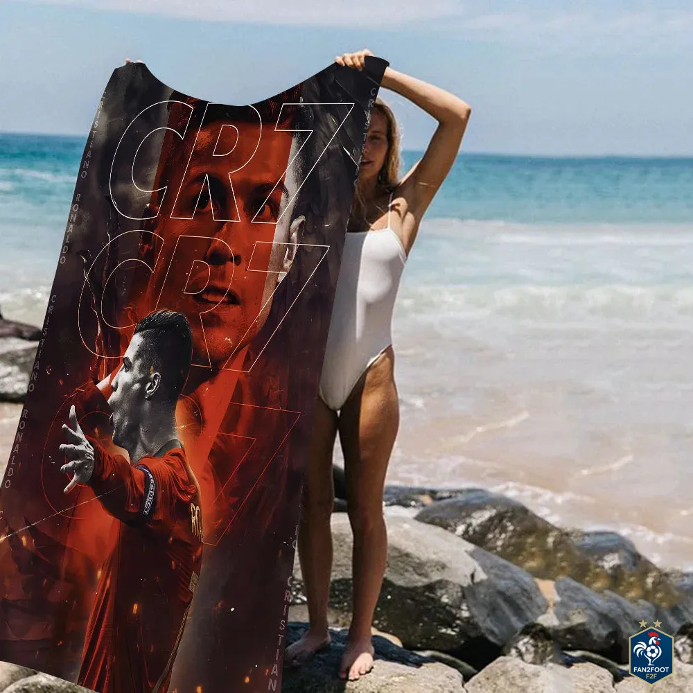 Serviette plage Cristiano Ronaldo CR7 foot-Fan2Foot