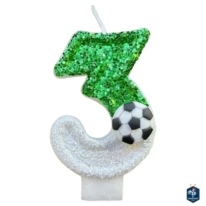 Bougie Chiffre – Décoration Anniversaire foot-Fan2Foot