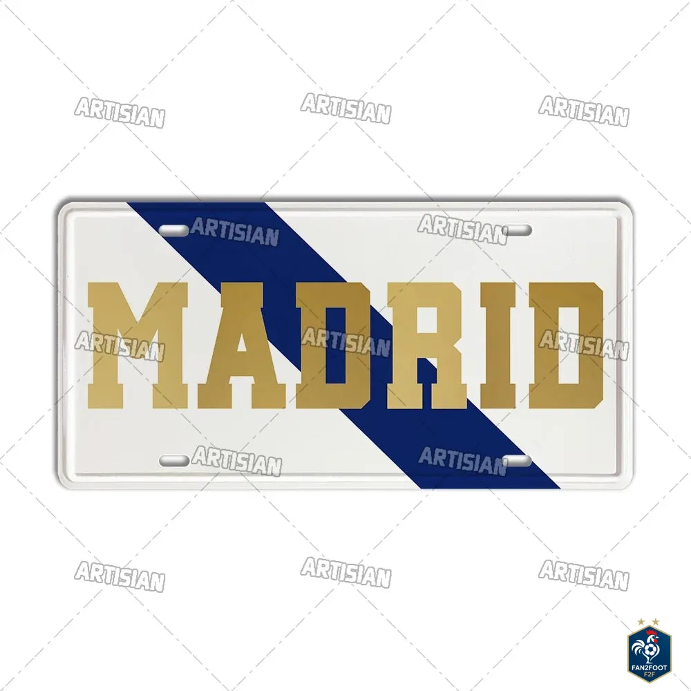 Plaque Métal Déco Murale Vintage foot-Fan2Foot