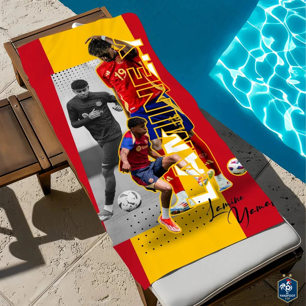 Serviette Plage Lamine Yamal foot-Fan2Foot