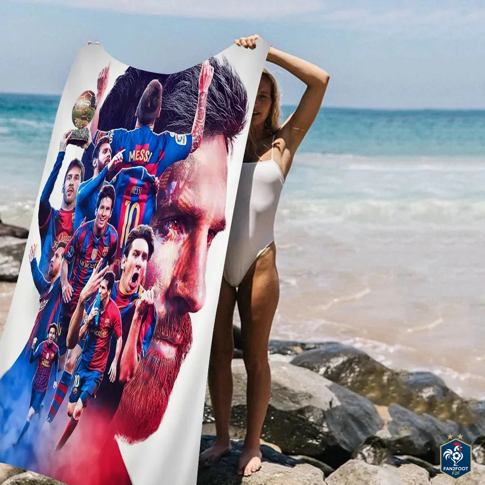 Serviette piscine Messi foot-Fan2Foot