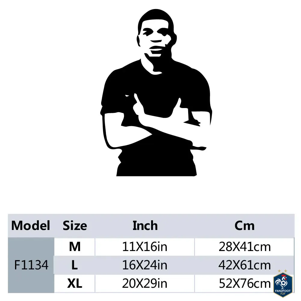 Sticker Mural Kylian Mbappé foot-Fan2Foot
