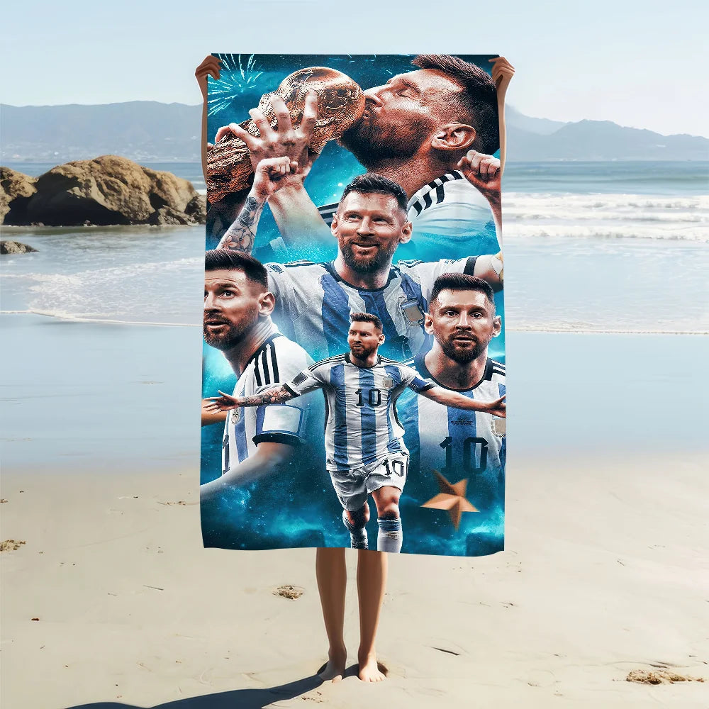 Serviette plage Messi foot-Fan2Foot