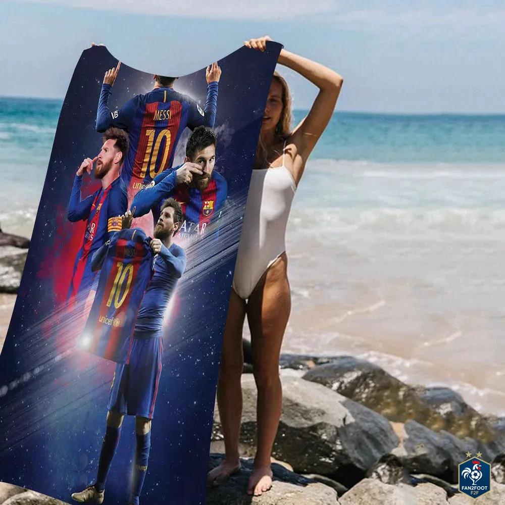 Serviette piscine Messi foot-Fan2Foot