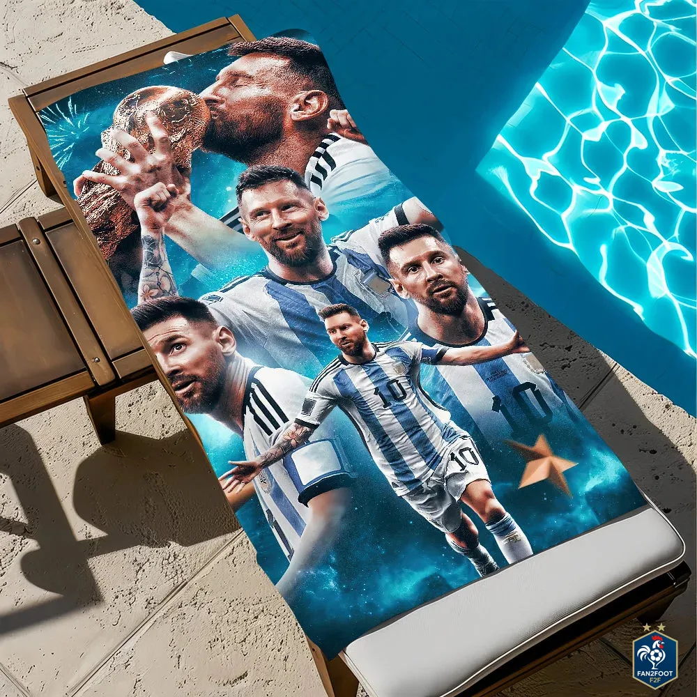 Serviette plage Messi foot-Fan2Foot