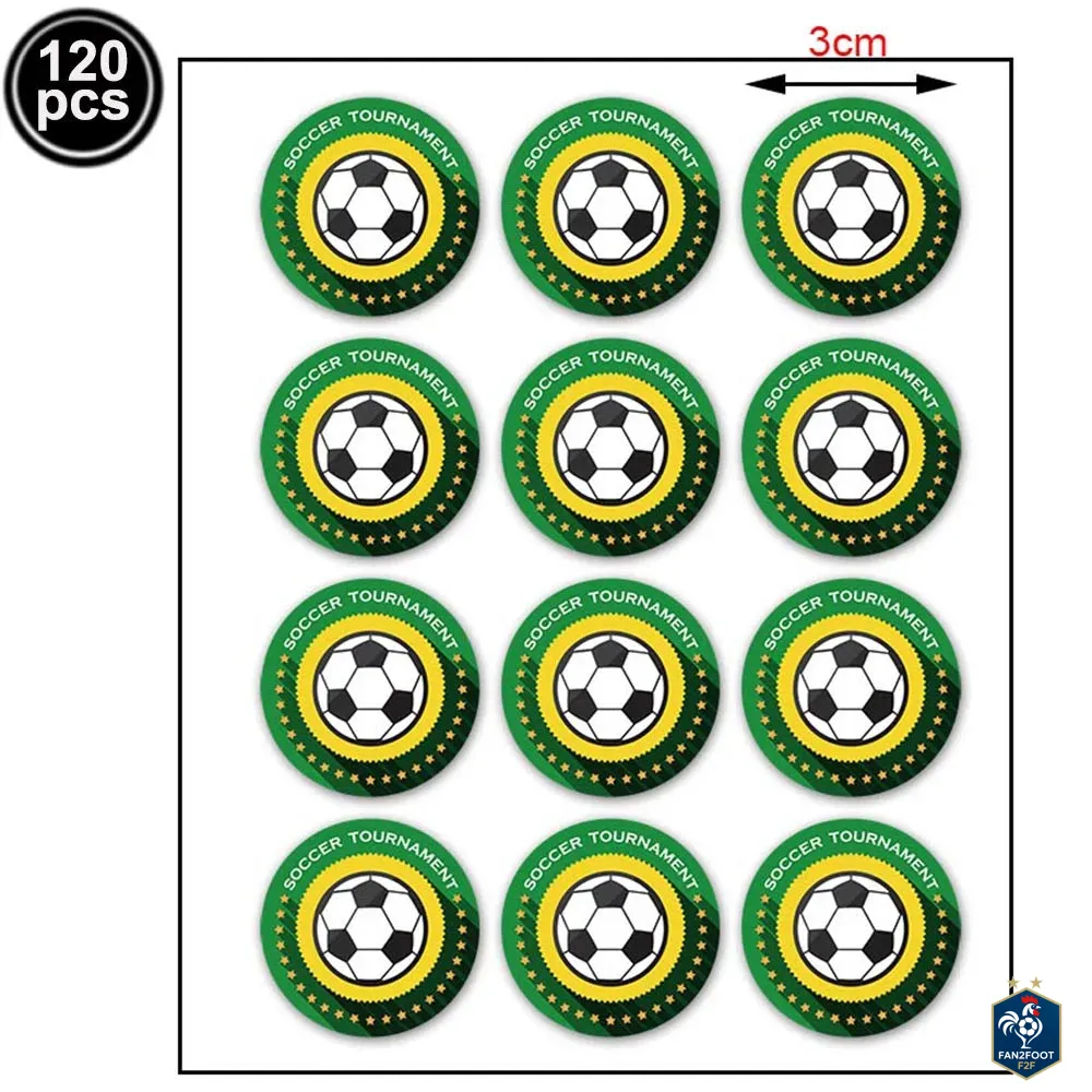 120 Autocollants Football Anniversaire foot-Fan2Foot