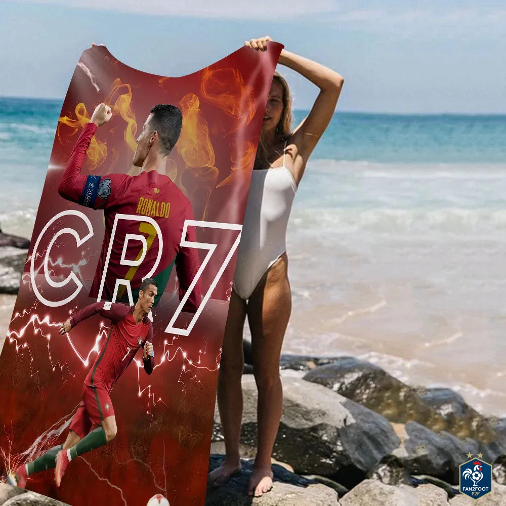 Serviette plage Cristiano Ronaldo CR7 foot-Fan2Foot