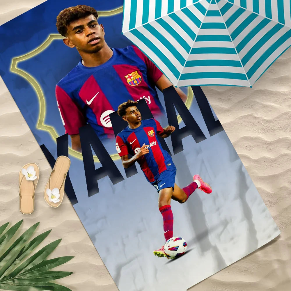 Serviette Plage Lamine Yamal foot-Fan2Foot