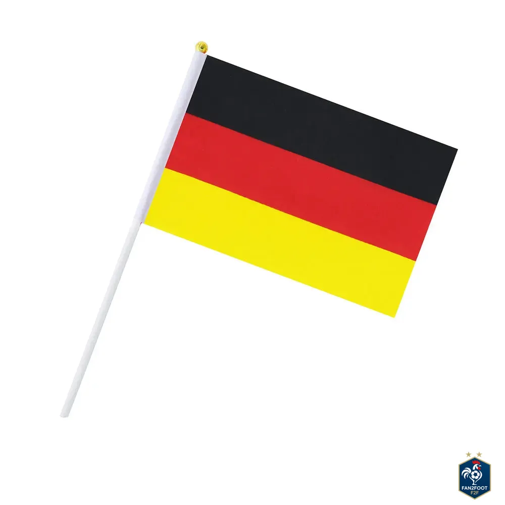 Lot de 10 Drapeaux à Main - Pays foot-Fan2Foot