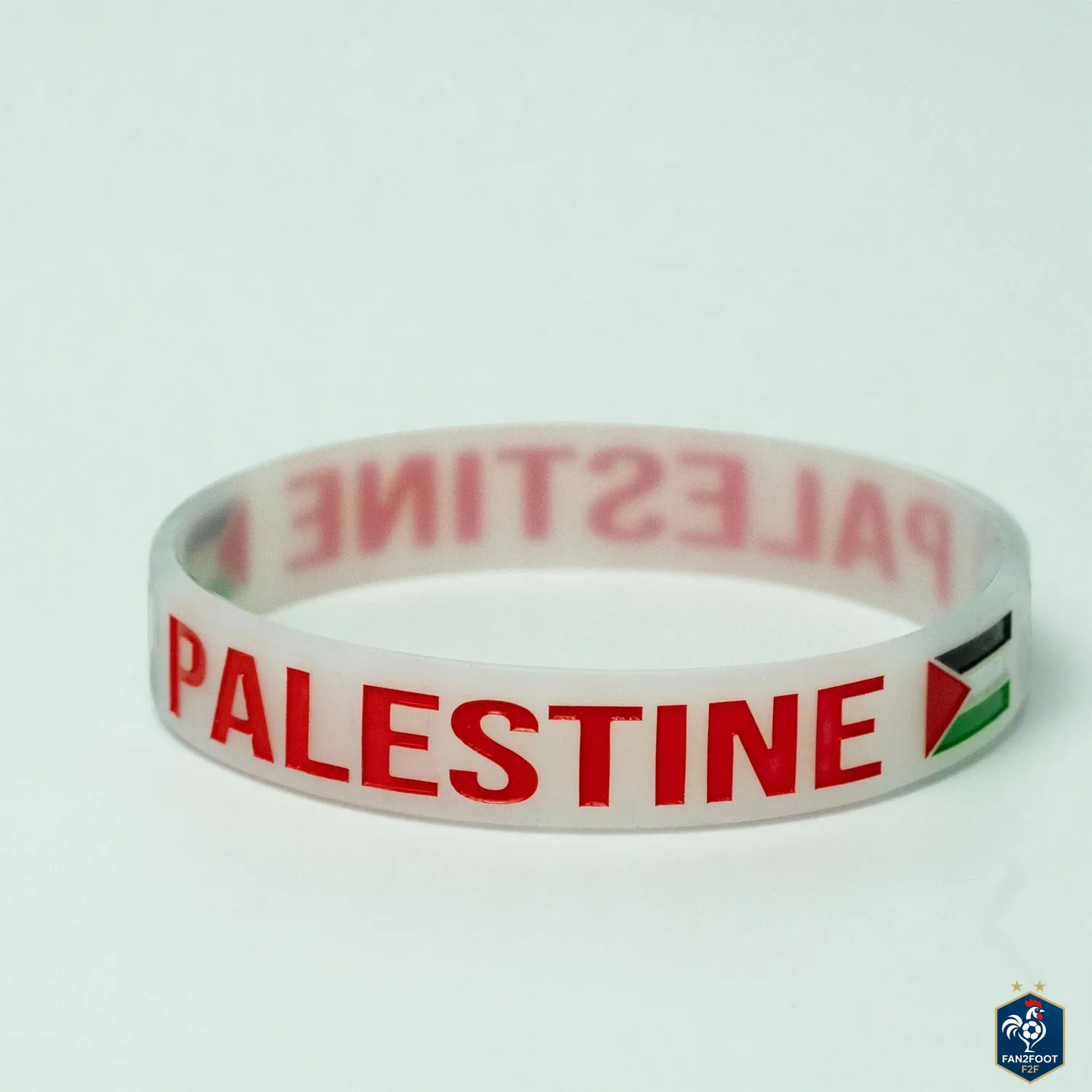 Lot de 2 Bracelets en Silicone Palestine foot-Fan2Foot