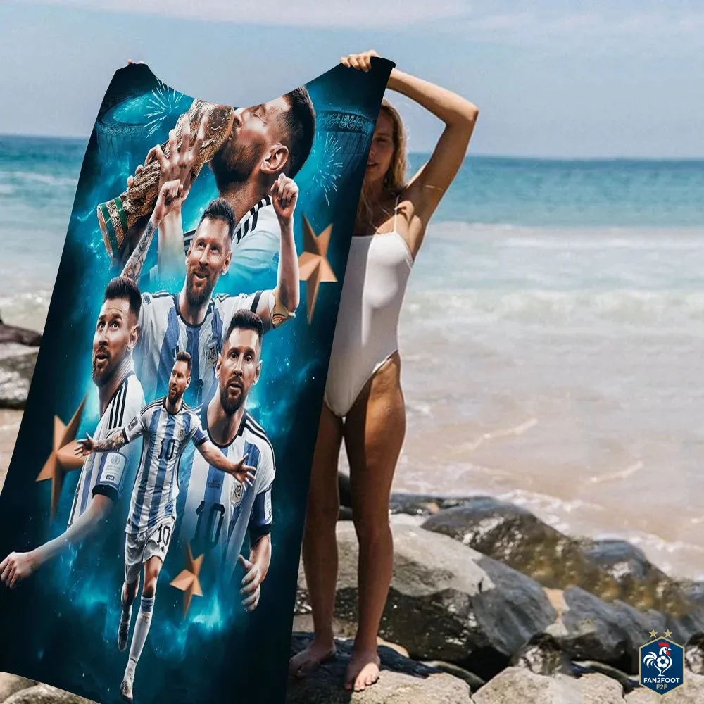 Serviette piscine Messi foot-Fan2Foot