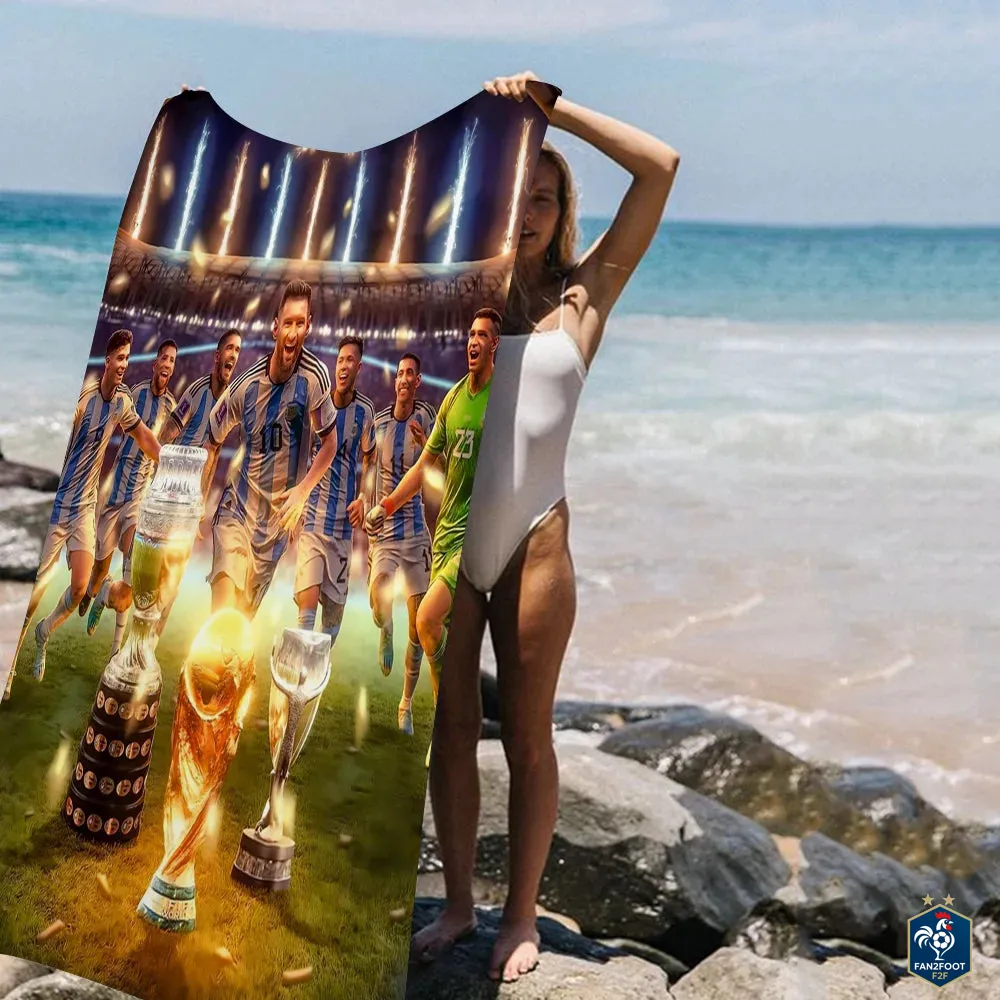 Serviette piscine Messi foot-Fan2Foot