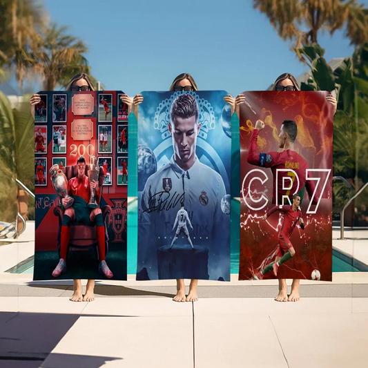 Serviette plage Cristiano Ronaldo CR7 foot-Fan2Foot