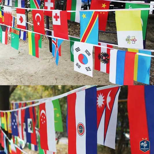 Guirlande de Drapeaux Nationaux foot-Fan2Foot