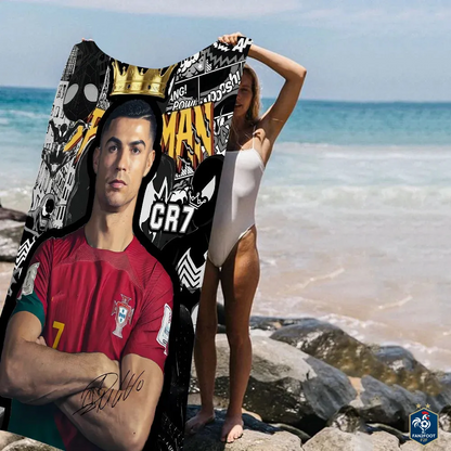 Serviette plage Cristiano Ronaldo CR7 foot-Fan2Foot