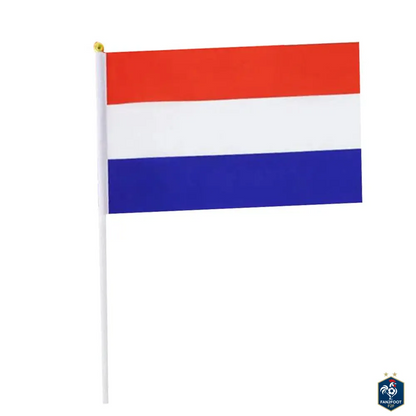 Lot de 10 Drapeaux à Main - Pays foot-Fan2Foot