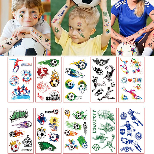 Lot de 10 Tatouages Temporaires foot-Fan2Foot