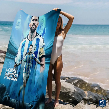 Serviette piscine Messi foot-Fan2Foot