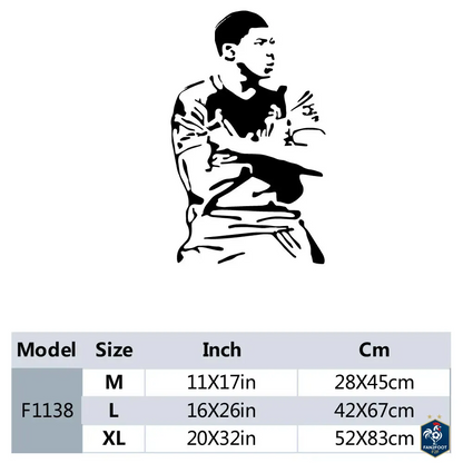 Sticker Mural Kylian Mbappé foot-Fan2Foot