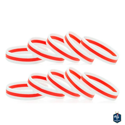 Bracelet en Silicone Drapeau foot-Fan2Foot