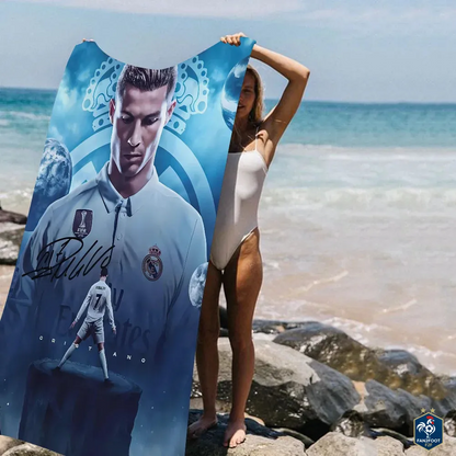 Serviette plage Cristiano Ronaldo CR7 foot-Fan2Foot